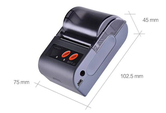 Mini Bluetooth Android POS Smartphone Printer For Thermal Paper and Adhesive Sticker