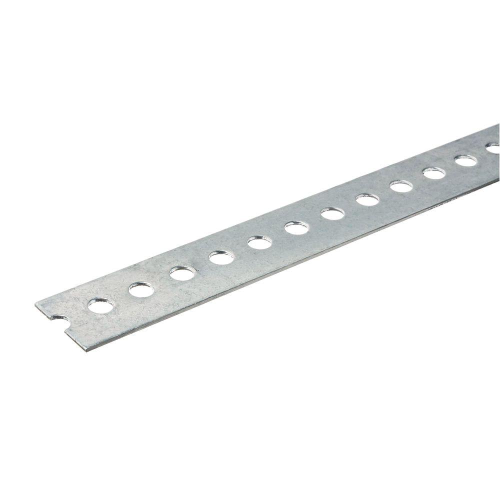 Punched Aluminum Flat Bar with 1/16 in. Thick Extrusion Profile