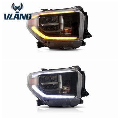 VLAND factory for auto car headlight for Tundra headlight for 2014 2018 2019 LED head lamp turn signal with sequential indicator
