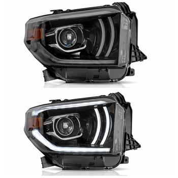 VLAND manufacturer for Tundra 2014 2015 2016 2017 2018 2019headlight with FULL LED and moving signal+plug and play