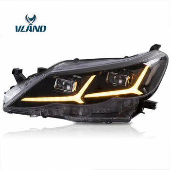 Vland Factory Car Accessories Head Lamp For Reiz Mark X 2010-2013 Full LED Head Light With Sequential Indicator Plug And Play