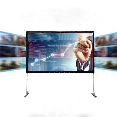 High Quality Portable Ice Silk Fabric Fast Folding Projector Screen