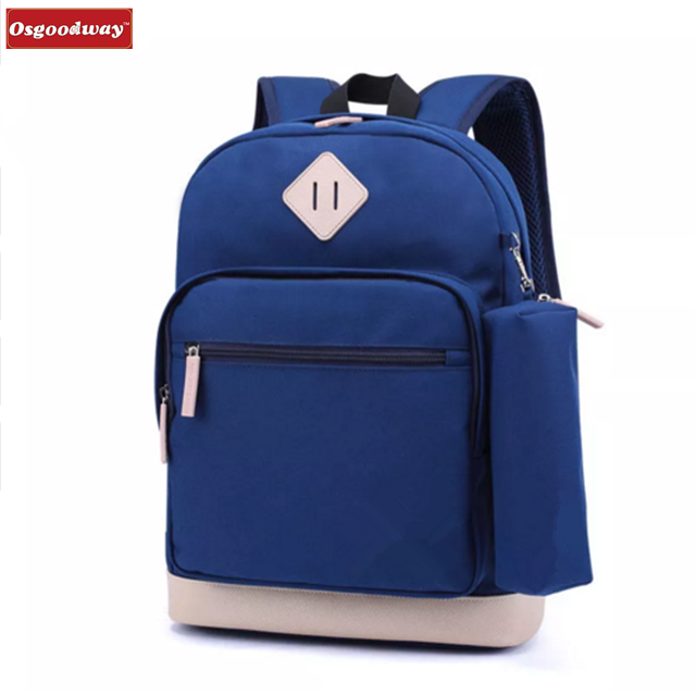 Osgoodway OEM Children Bag Kids Backpack Polyester Casual Teenagers School Bags Backpack with Pencil Case