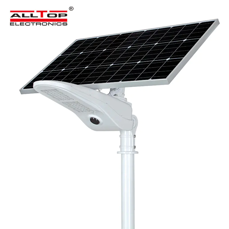 ALLTOP Outdoor lighting IP65 waterproof Cool White aluminum 50w led solar street light