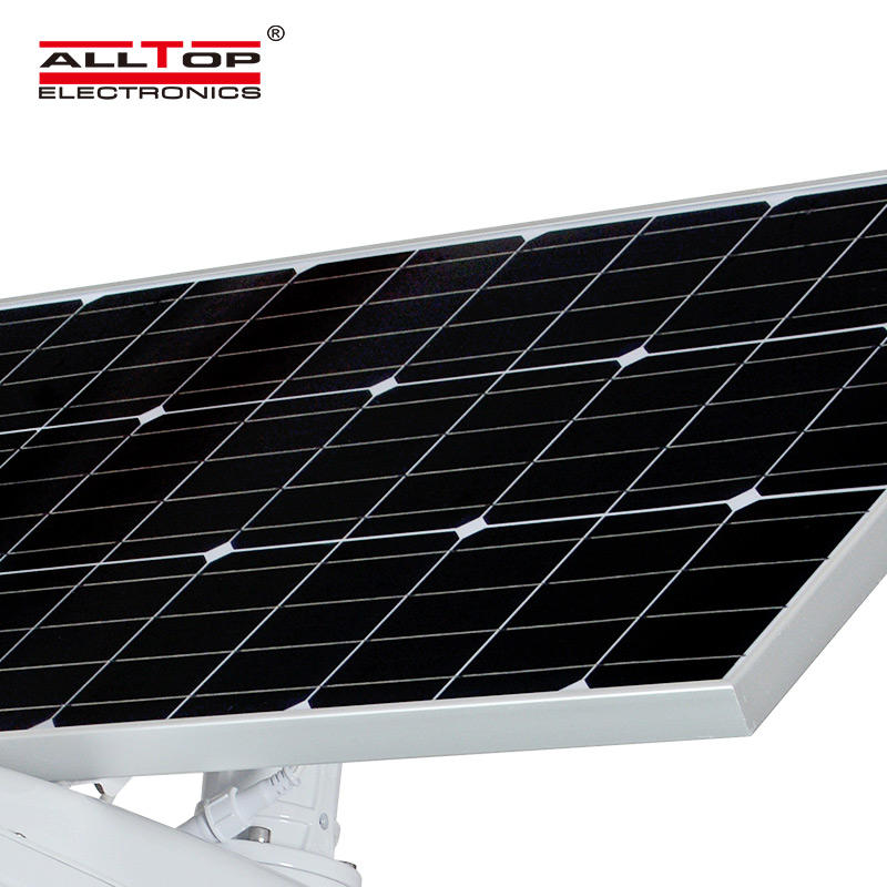 ALLTOP High quality outdoor IP65 waterproof light control sensor 50w solar led street lamp