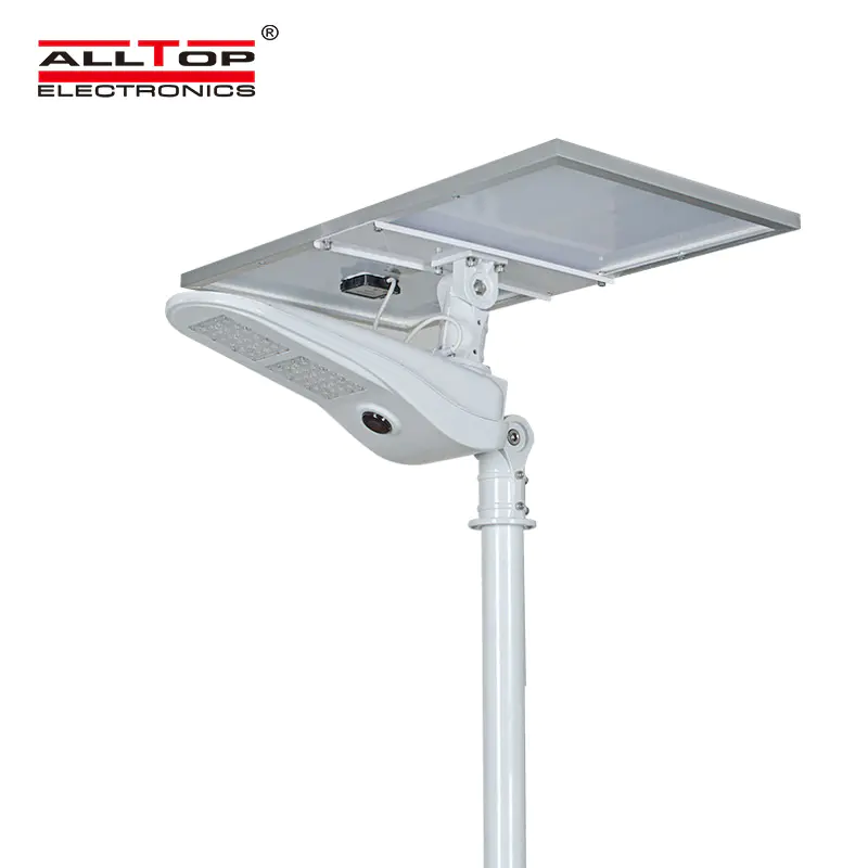 ALLTOP Outdoor lighting IP65 waterproof Cool White aluminum 50w led solar street light