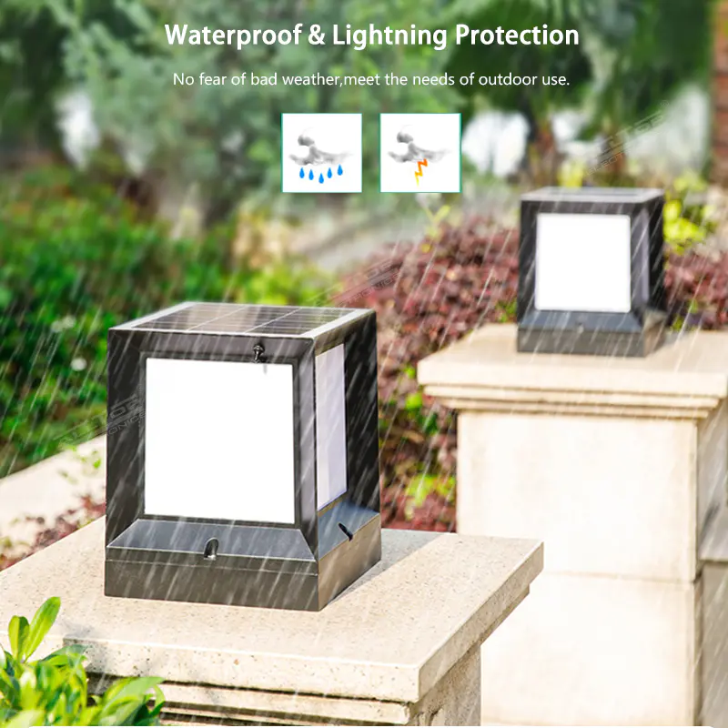 ALLTOP Double light source garden light outdoor all in one 5w IP65 waterproof LED solar garden light