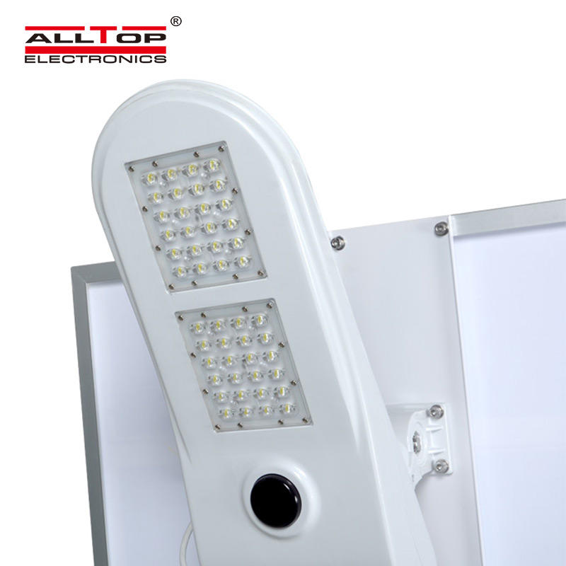 ALLTOP Outdoor lighting IP65 waterproof Cool White aluminum 50w led solar street light