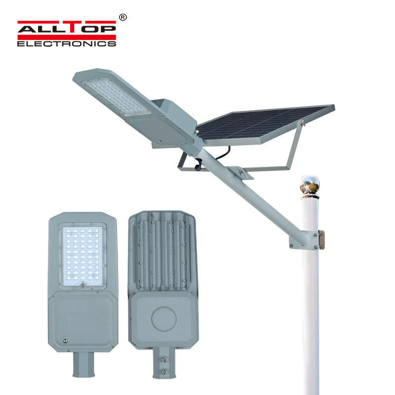 ALLTOP High quality super brightness outdoor garden lighting waterproof ip65 smd 50w solar led street light