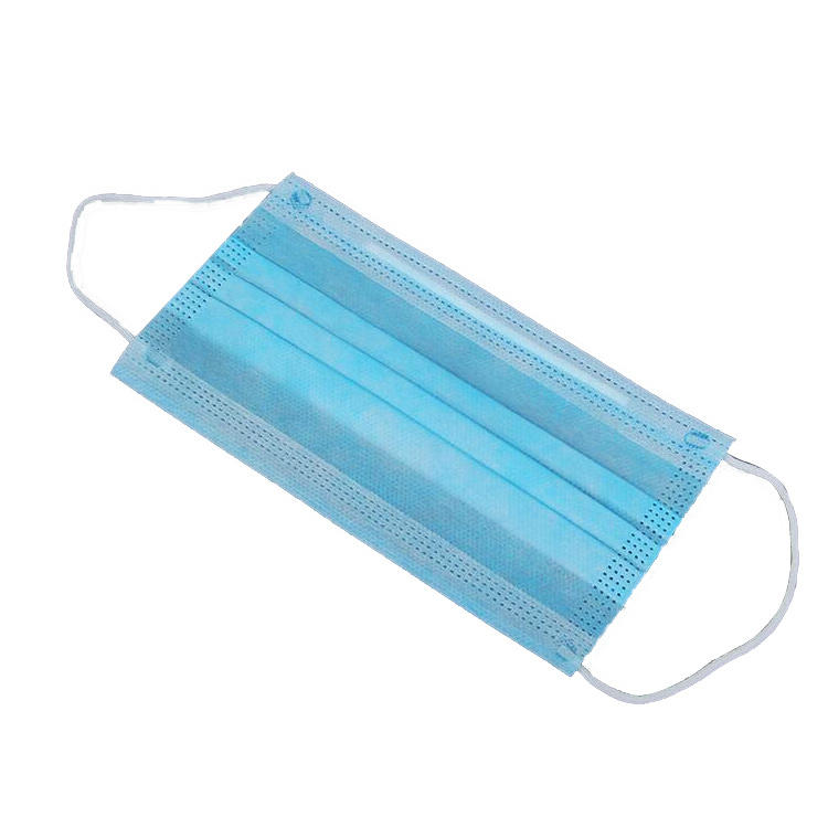 Blue Earloop Pleated 3 Ply Medical Procedure Disposable Surgical Mask