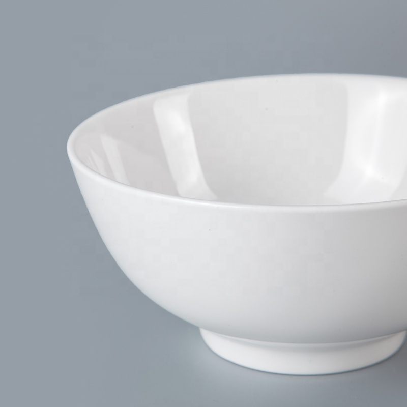 Durable Coupe Bowl Ceramic Tableware For Hotel White Bowls, China Porcelain Ceramic Salad Bowl*