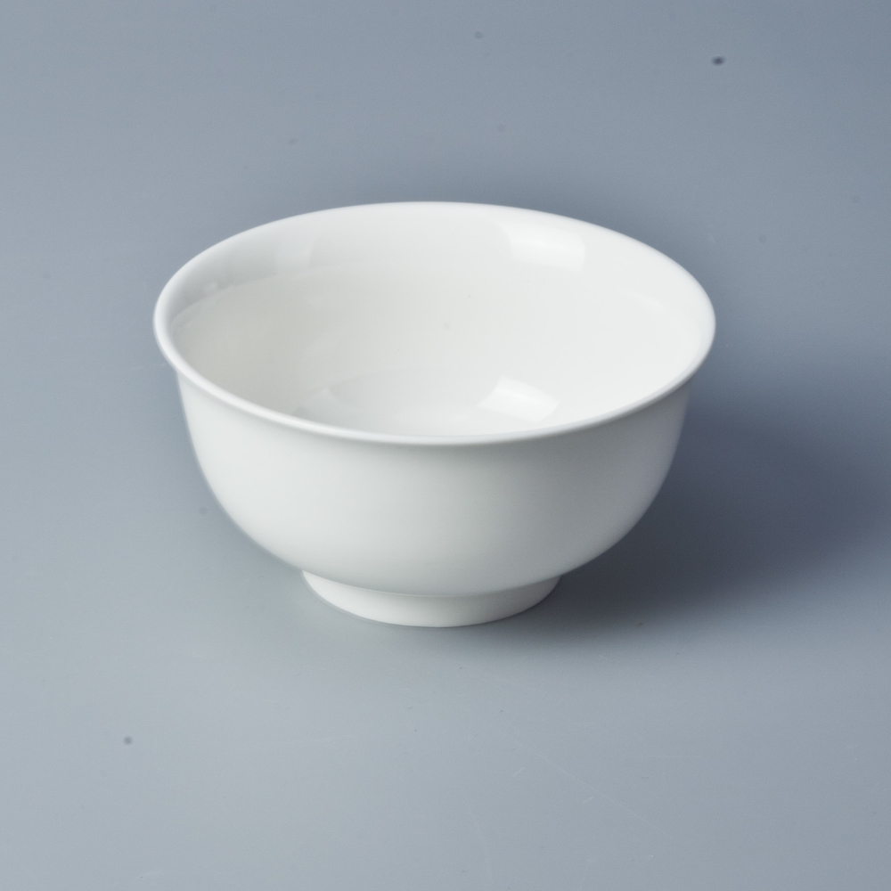 Top choice white porcelain 5.25 inch round western ceramic bowl