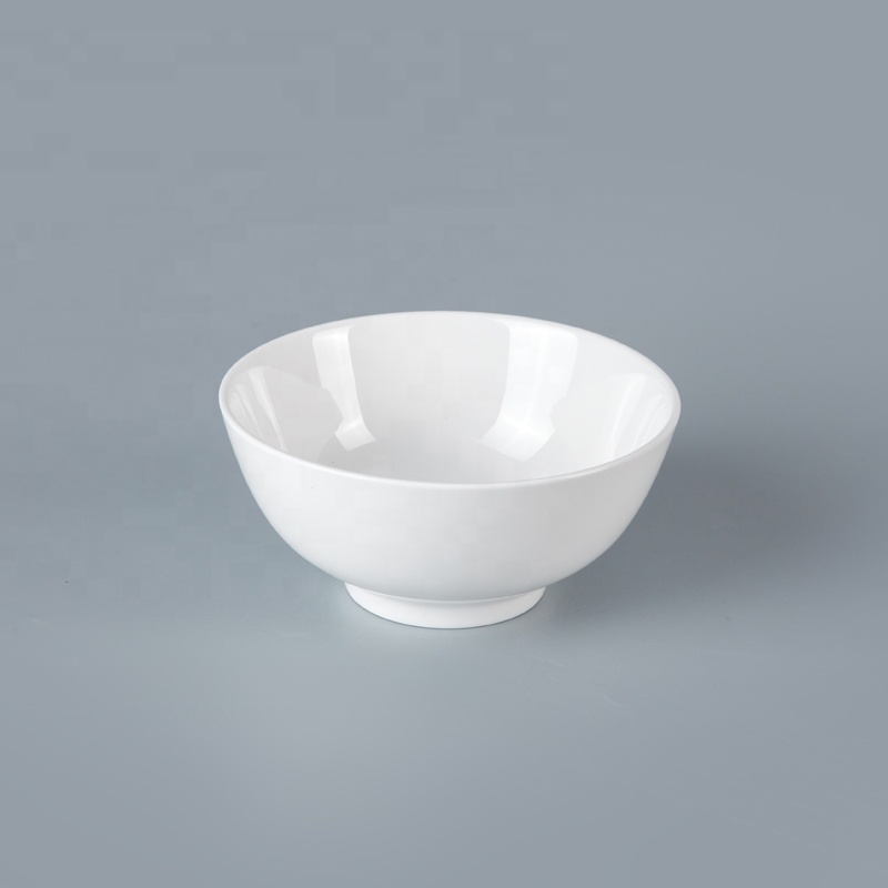 Durable Coupe Bowl Ceramic Tableware For Hotel White Bowls, China Porcelain Ceramic Salad Bowl*
