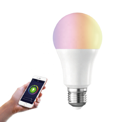 2020 China hot sale smart RGB bulb app remote controlled led bulb Alexa voice control bulb light remote control wifi smart RGBCW