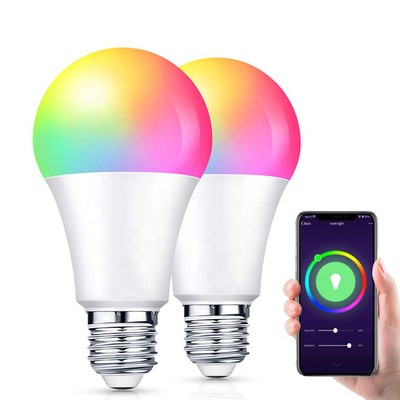 Alexa Google Assistant IFTTT Zigbee WiFi Dimmable Color Changing APP Phone Control LED 7W E26 E27 9W Smart Light Bulb Led