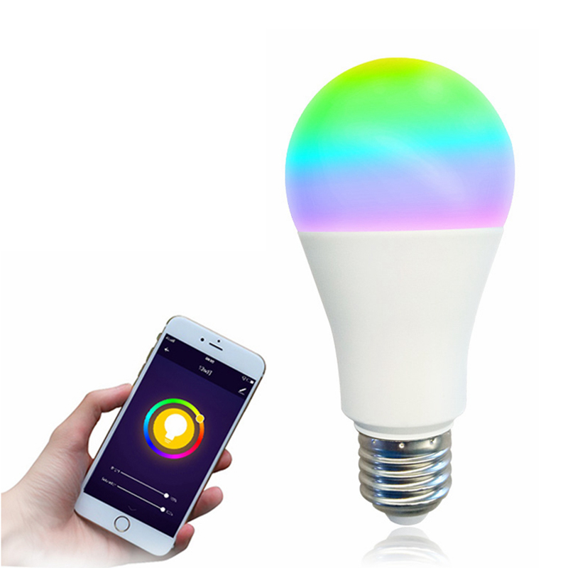 Tuya Google assistant Alexa 9W wifi rgb e26 e27 b22 dimmable smd lights raw material lamp home led smart bulb