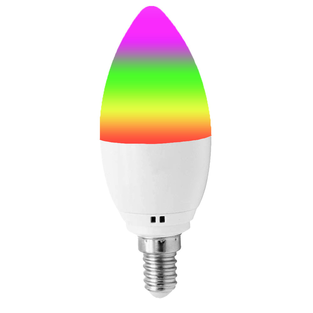 RGB Wifi Tuya E14 4W 360LM 5W 400LM Smart Led Candle Lamp Light Bulb