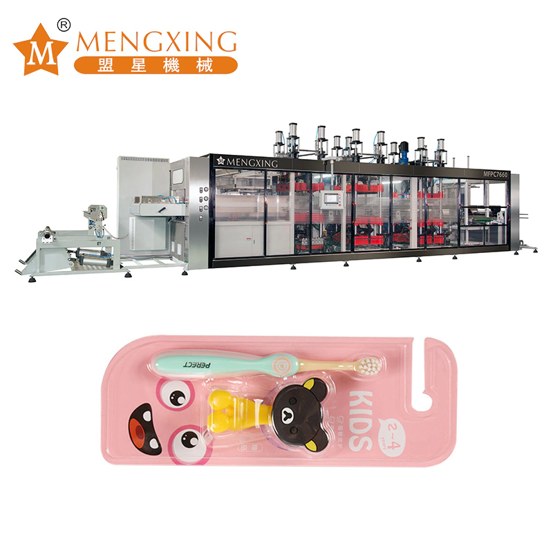 PP Pet PVC PC Material Vacuum Forming Machine Toothbrush Plastic Shell Packaging Products Blister Forming Machine