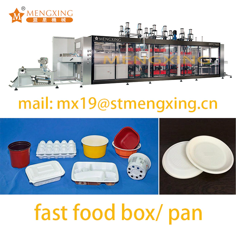 Fast Food Packing Box Vacuum Thermoforming Making Forming Machine