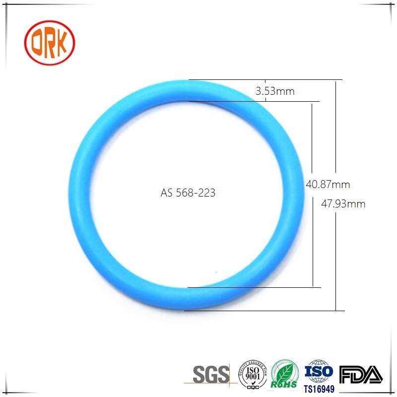 AS 568 Blue Silicone Rubber O Ring with RoHS Report