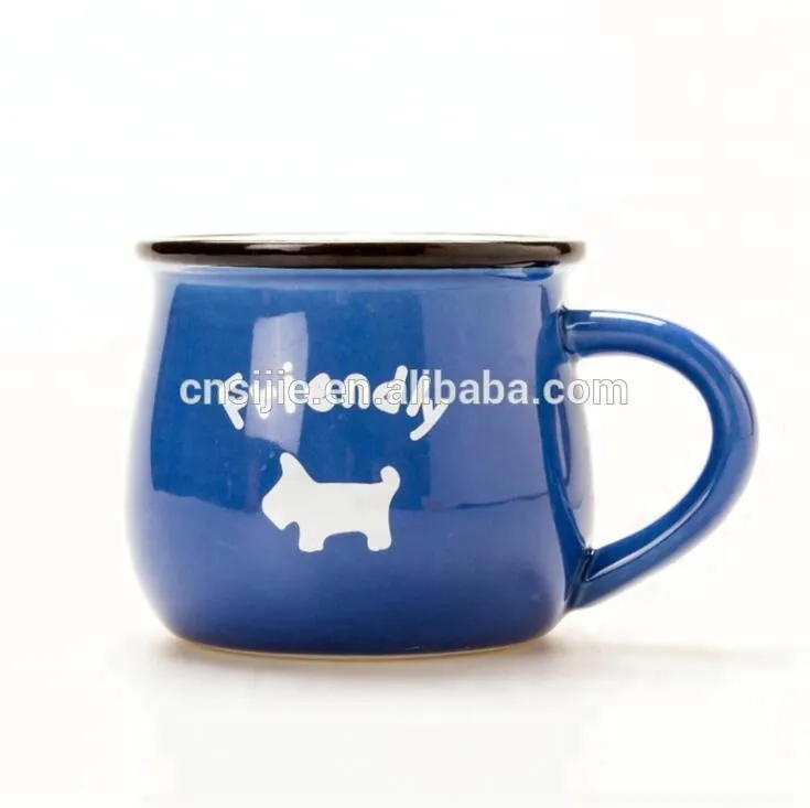 Custom Logo Printed Colorful Ceramic Coffee Milk Mugs