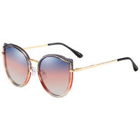 EUGENIATrendy Women Polarized Sun Glasses Oversize Frame Cat EyePrivate Label Sunglasses Newest 2019