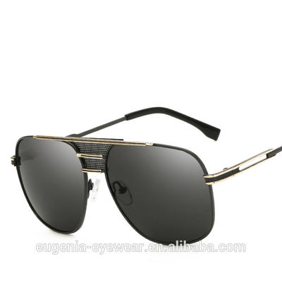 EUGENIA Photochromic lenses polarized sunglasses metal high end mirror sunglasses for man