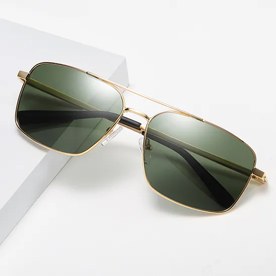 Eugenia Diseñadores Promocionales Viajes Hombres Moda Gafas de sol de acero inoxidable