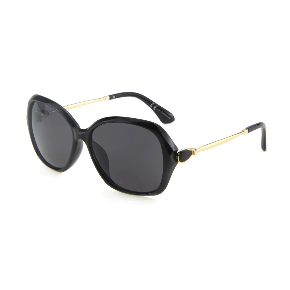EUGENIA retro gold large oversize women metal big frame CE UV400 protection sunglasses