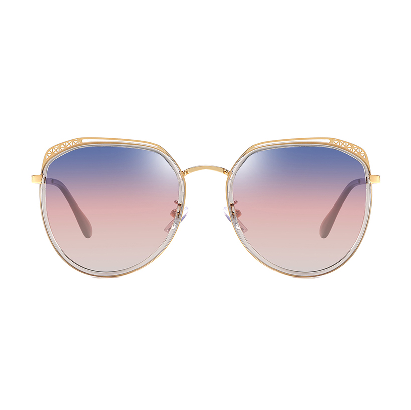 Eugenia Nuevo estilo al por mayor de gafas de sol de metal Logotipo personalizado UV400 Gafas de sol polarizadas