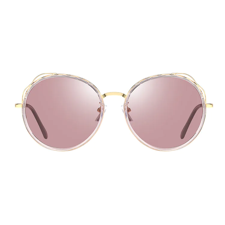 EugeniaWomen Gafas de sol polarizadas Ronda UV400 Diseño de marca Gafas de sol