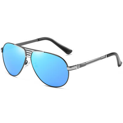 EUGENIAMen Sunglasses Luxury Polarized Metal Aviation Sunglasses