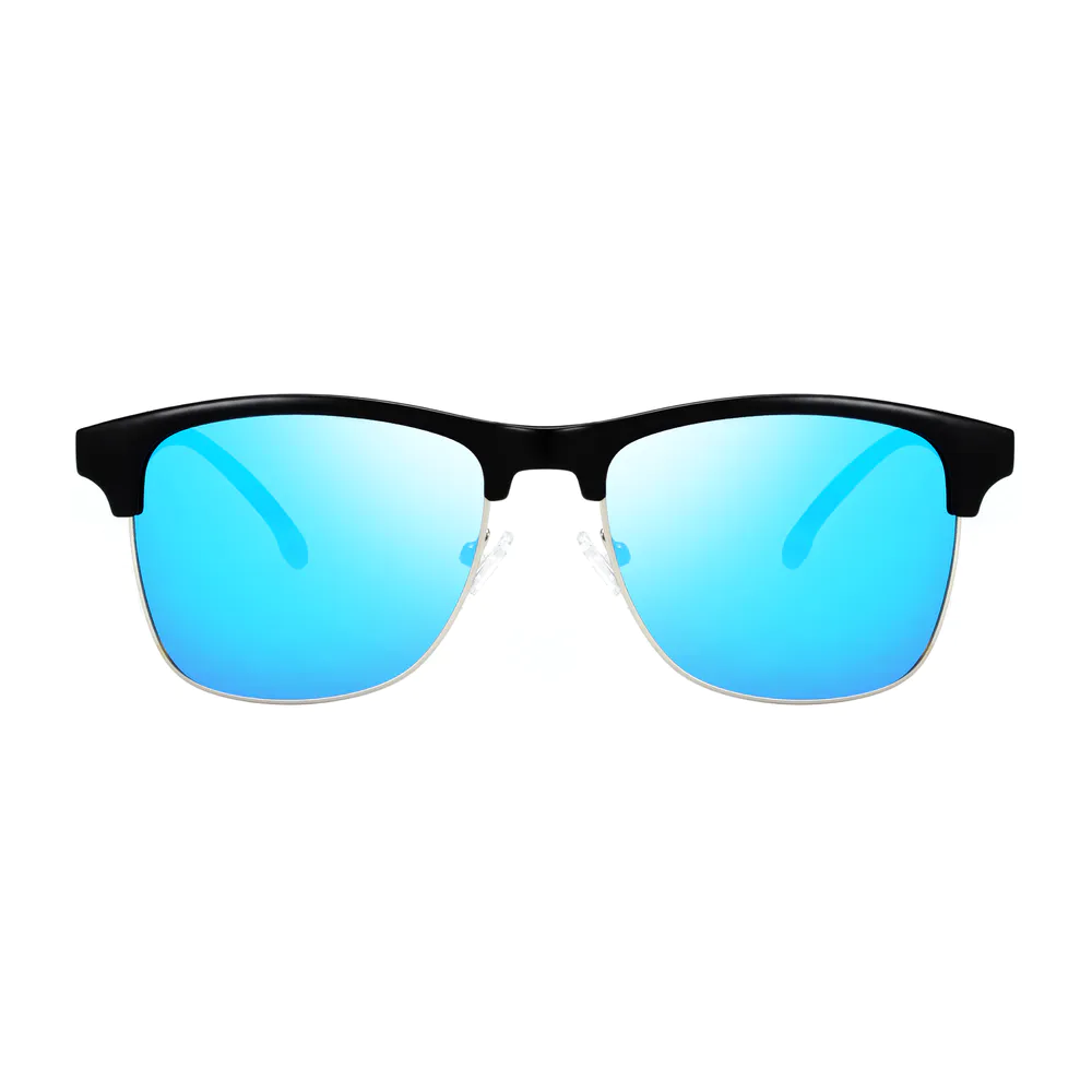 EUGENIA Hot sale gift custom brand logo half rimless frame sunglasses