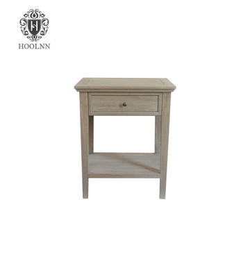 French Costal Style Ashiya Oak Wood Side Table HL292-105
