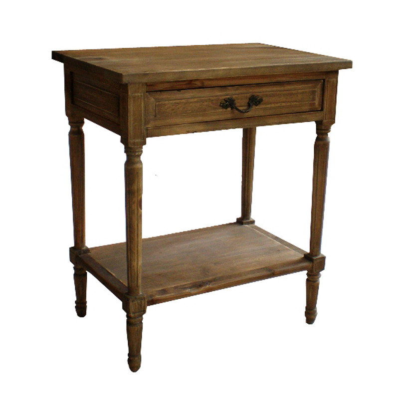 French Country Style Fiona Oak BedsideTable HL304
