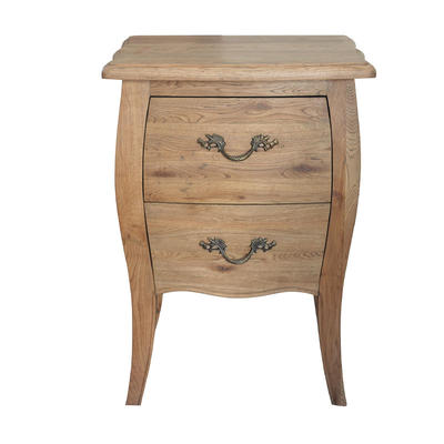 French style Oak Bedside Table-small