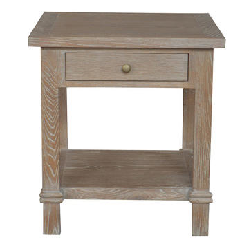 French Style High Quality Jackson Oak Bedside Table SG140