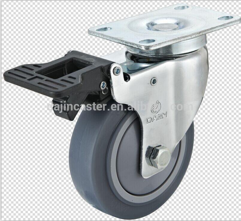 Durable retractable TPR Cart Casters
