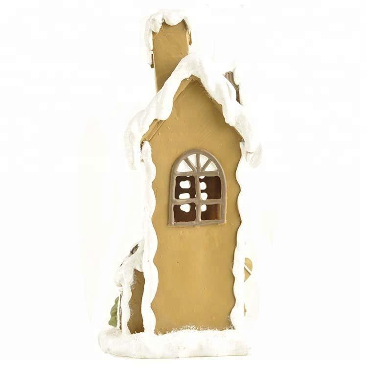 Gingerbread house with X'mas tree LED light