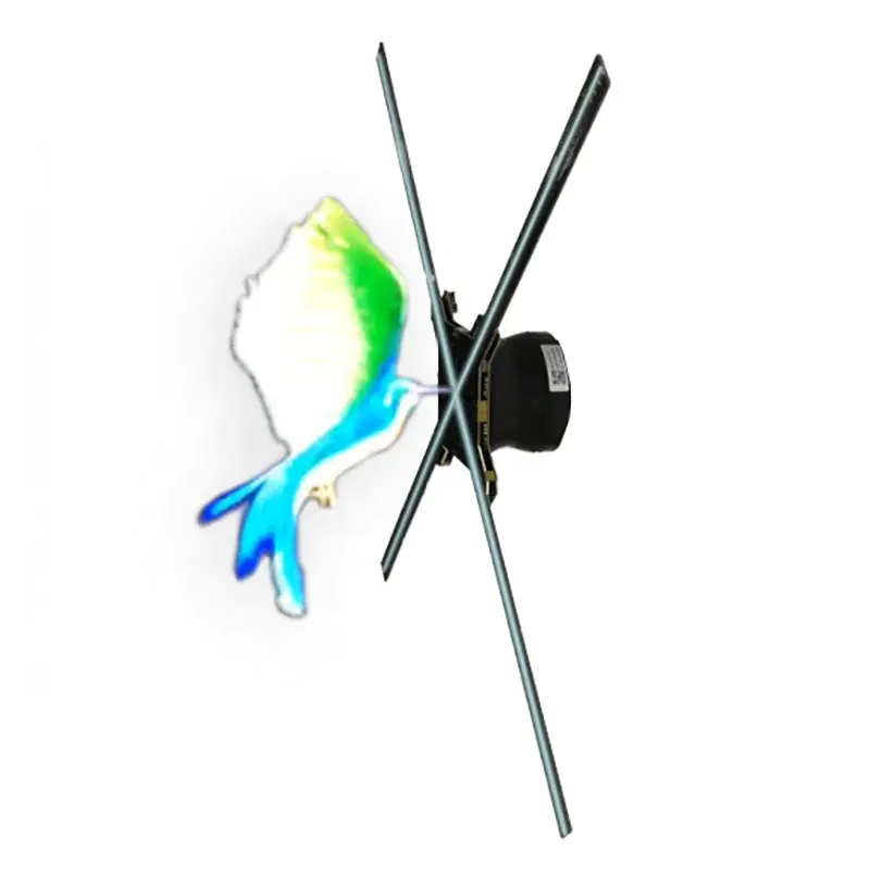 New design high quality 75cm led 3d advertising holographic fan