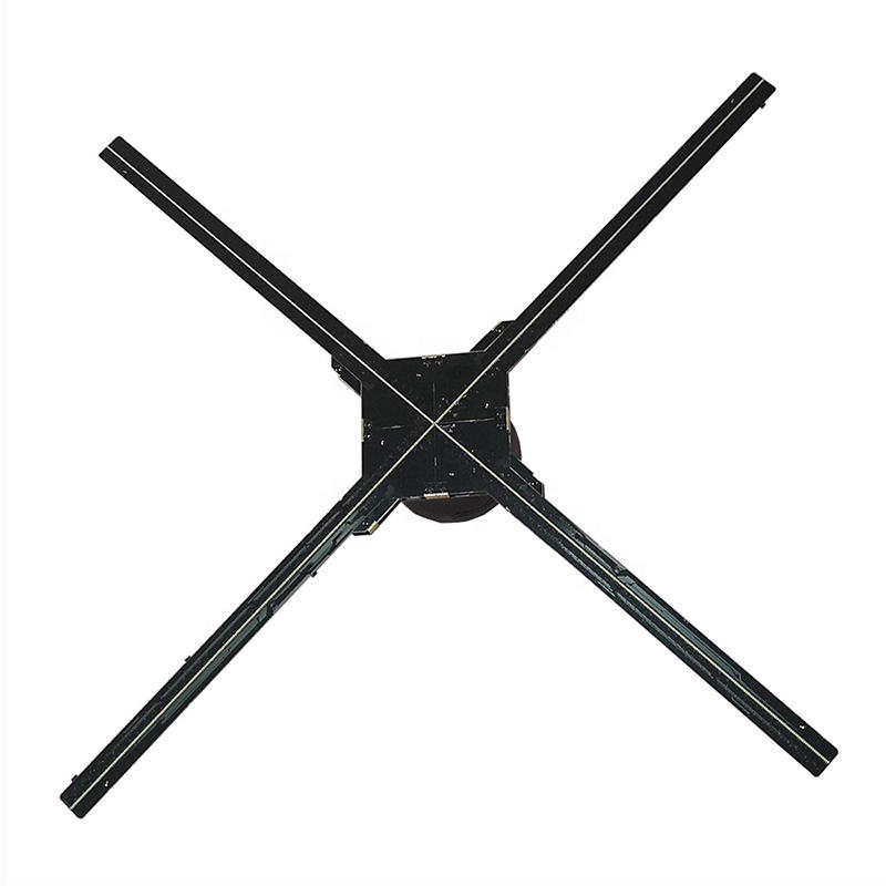 50 65 75 100cm wifi 3d fan x mas tree holographic projector hologram player naked eye air led display