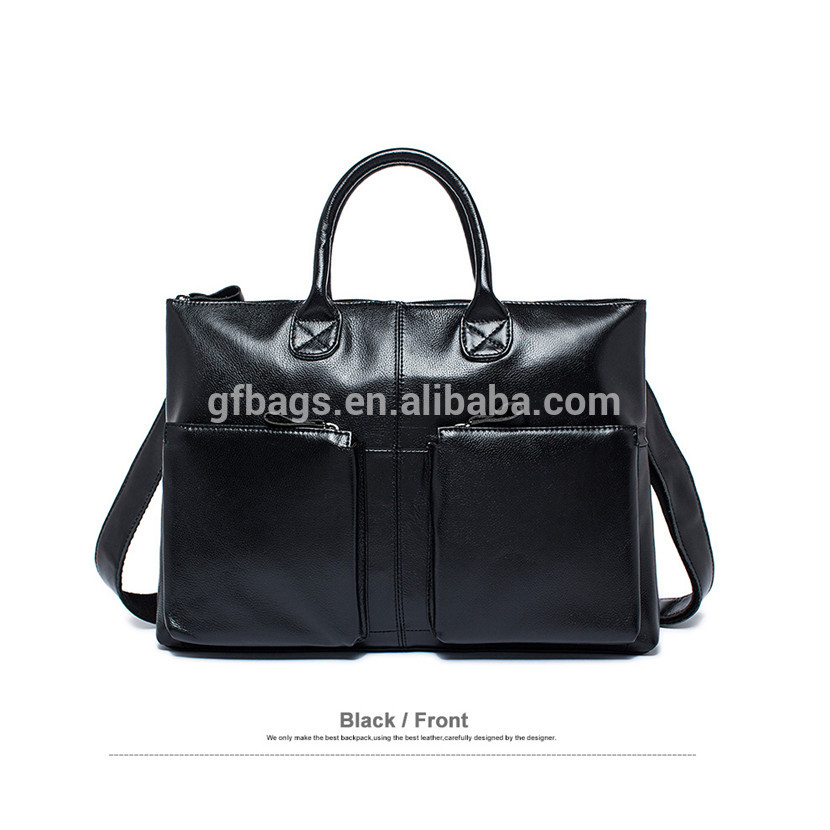Simple Fashion Genuine Leather LaptopMen Briefcases CasualShoulder bags