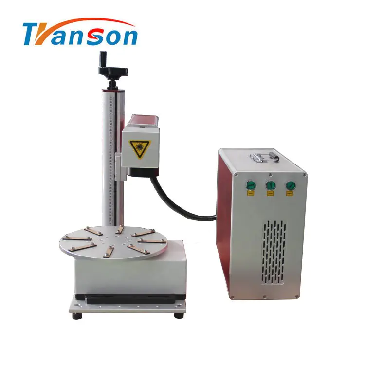 70W Laser Mark Machine With Rotary Worktable For Mark Cut Engraving Metal