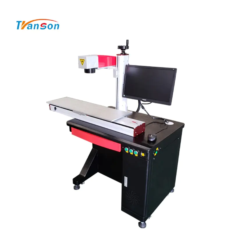 Sliding Work Table Metal Fiber Laser Marking Engraving Machine