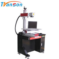 CNC Raycus 20W Fiber Laser Marking Machine With Slide Worktable 18x18 inch