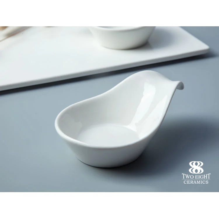 2018 new design crockery china stoneware dinner serving tasting spoon plates set