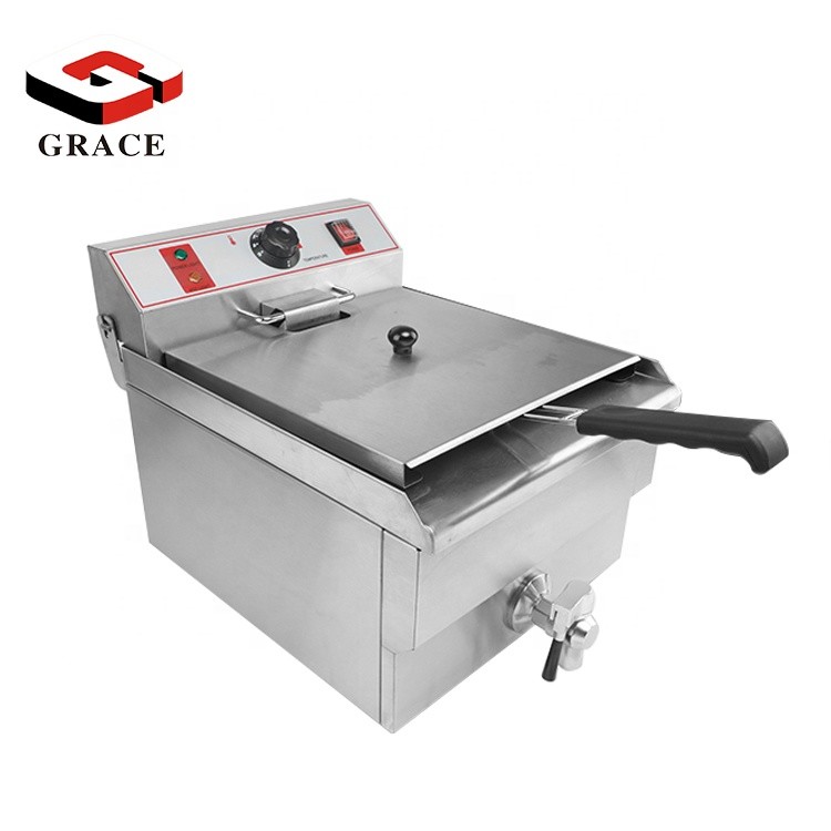 Sale Automatic Eco Commercial Table Top Tank Thermostat Gas Deep Fryer For Restaurant
