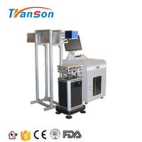 30W Metal RF tube Co2 Laser Marking Machine For Leather Cloth Quickly Cutting