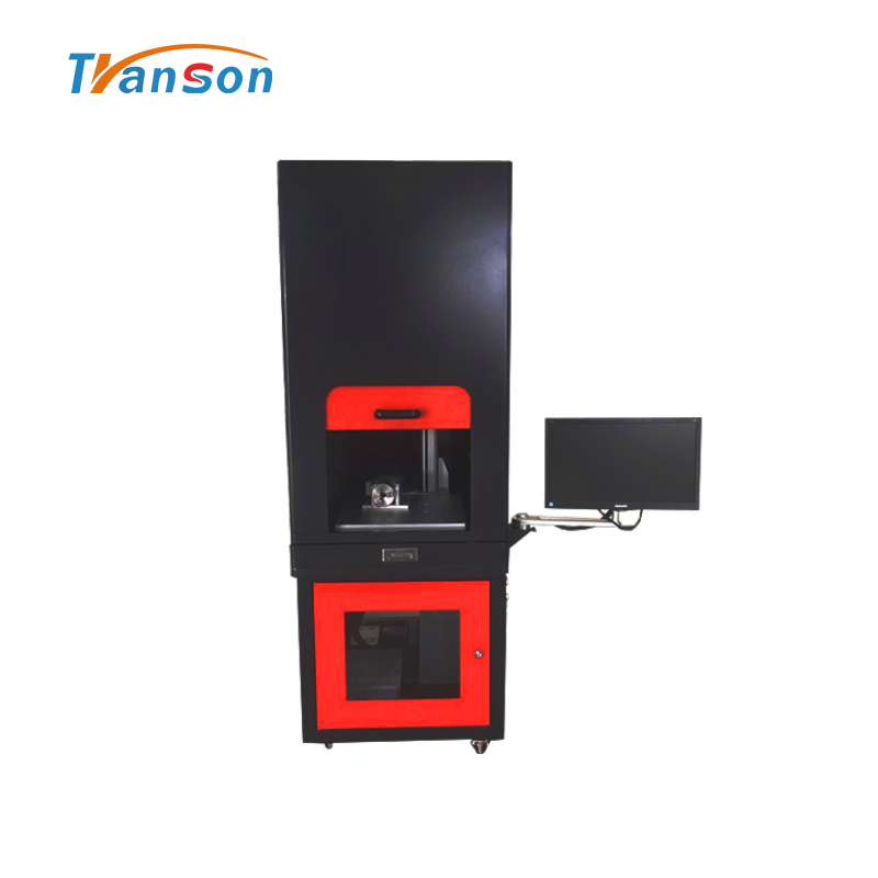 50WFiber laser Marking Machine Full-Enclosed Type for Metal Leather Plastic Stone