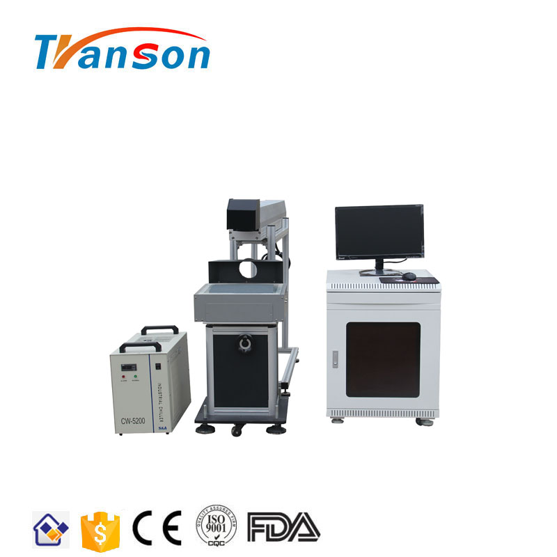 Beijing DAVI 15W 30W 60W CO2 RF Tube Laser Marking Engraving Machine For Leather Fabric Bamboo Plastic